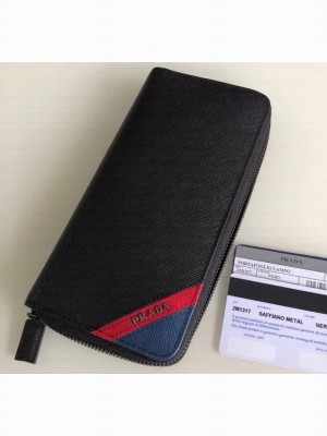 Prada Leather Men's Document Holder Wallet 2ML317 2M1317 09