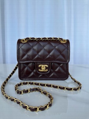 Chanel MINI CLASSIC HANDBAG AS5226 Dark Brown