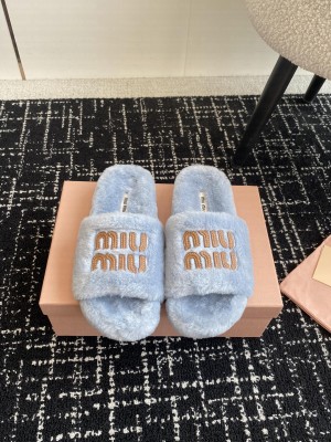 Miu Miu Shearling Slide 04