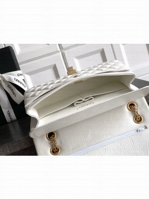 CHANEL Classic Handbag Lambskin CF1112 white