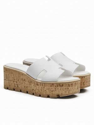 Hermes Women's Eze 30 Sandal White