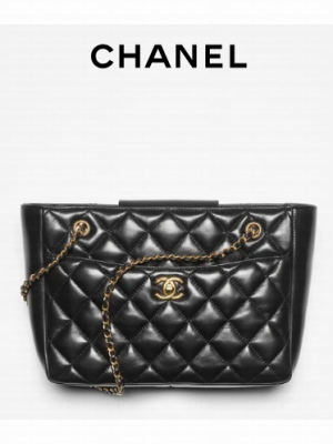 Chanel SMALL SHOPPING BAG AS5215 BLACK