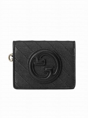 Gucci Blondie Card Case Wallet 760317 Black