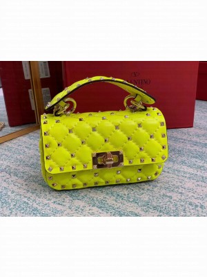 VALENTINO Origianl leather shoulder bag V0123 Pentagram Green
