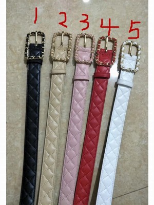 Chanel Chain Square Buckle Belt 30mm Width 