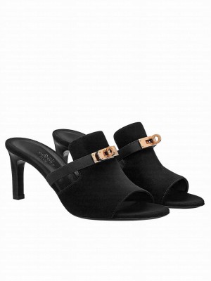 Hermes Women's Cute Sandal Black