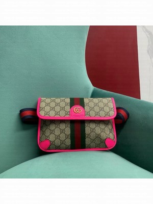 Gucci OPHIDIA GG SMALL BELT BAG 752597 Fuchsia