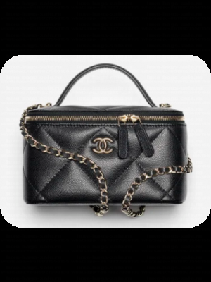 Chanel Long Vanity with chain AP4933 black