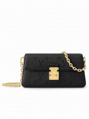 Louis Vuitton Wallet On Chain Metis M82637 Black