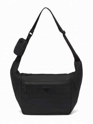 Prada Leather Shoulder Bag Black