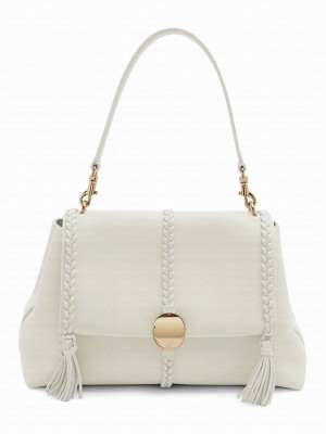 Chloe Penelope Medium Soft Shoulder Bag Cream