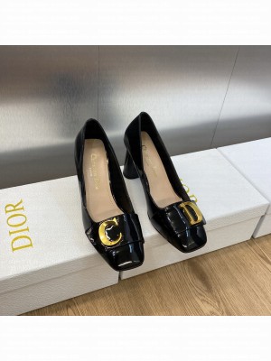 Dior C'est Heel 8.5cm in Patent Leather Black Pump