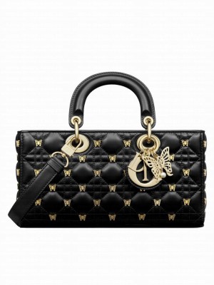 Christian Dior Medium Lady D-Joy Bag Black