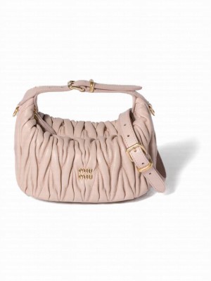Miumiu Matelasse Nappa Leather Pouch 5NE026 Pink