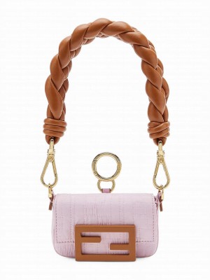 Fendi Nano Baguette Charm 7AR996 Light Purple