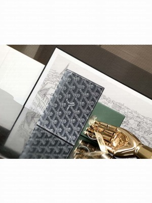 Goyard Grenelle Passport Cover Grey