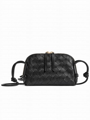 Bottega Veneta Intrecciato 15 Concert Pouch Black
