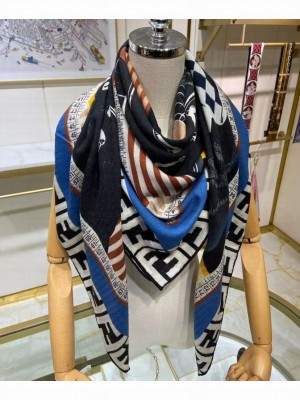 Fendi Women s Square Scarf Black