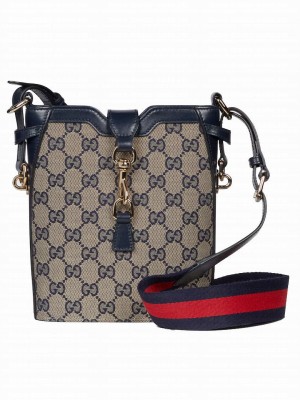Gucci Small Bucket Shoulder Bag 782919 Dark Blue