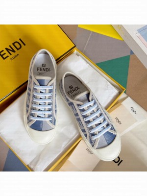 Fendi Domino FF fabric Unisex low-tops sneakers 010