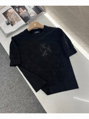 Chanel Women's Cotton T-shirt Black