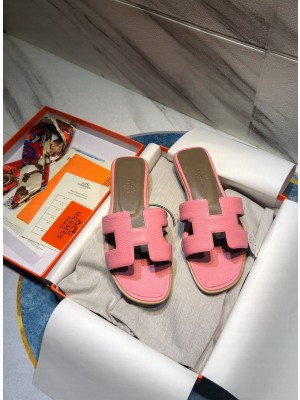 Hermes Oran Flat slippers in Togo Leather 042 2021 Collection