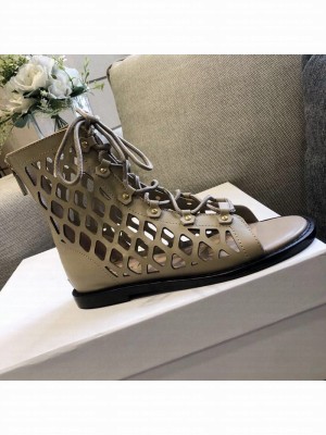 Dior D-Trap Boot Sandals in Mesh Calfskin Beige Spring/Summer 2021 Collection