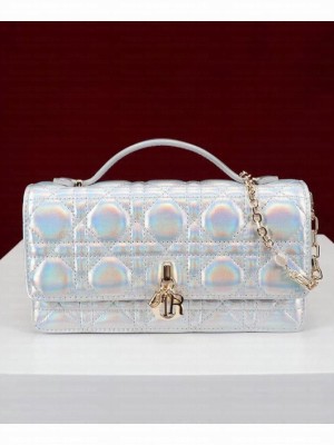 Christian Dior My Dior Top Handle bag Silver