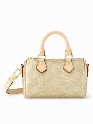 Louis Vuitton Nano Speedy M82242 Golden