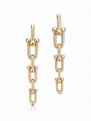 Tiffany Women's Graduated Link Earrings Golden