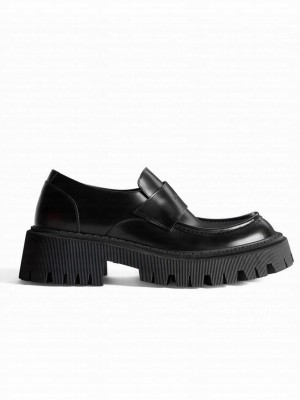 Balenciaga Women's Tractor Loafer Black