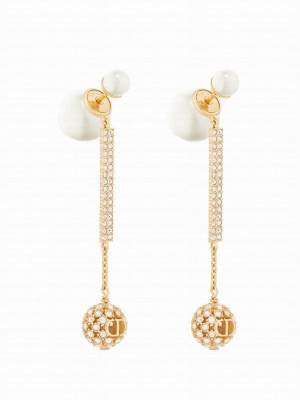 Christian Dior Women's Dior Tribales Earrings Golden