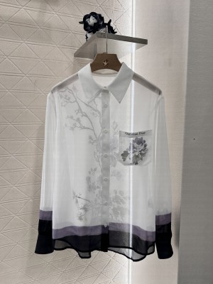 Christian Dior Printed long-sleeved Shirt
