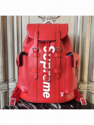 Louis Vuitton x Supreme Christopher Backpack Epi Canvas Fall/Winter 2017 Collection M40935, Red
