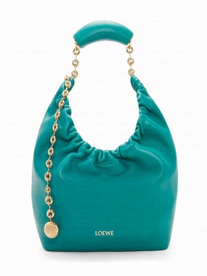 Loewe Small Squeeze Bag In Nappa Lambskin Green