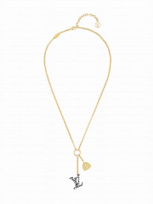 Louis Vuitton Women's LV x YK LV Iconic Infinity Dots Necklace Black