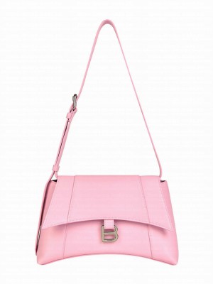 Balenciaga Downtown Medium Shoulder Bag Pink