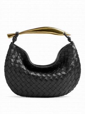 Bottega Veneta Sardine Top Handle Bag 716082 Black