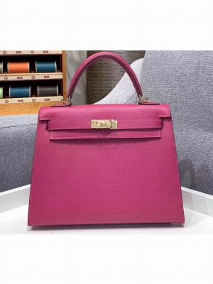 Hermes Kelly 25cm Bag in Original Epsom Leather Antiqued Rose