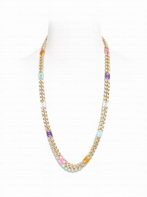 Chanel Women's Long Necklace ABC387 Golden