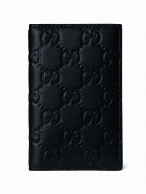 Gucci GG Emblem Card Holder Black