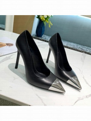Louis Vuitton Urban Twist Leather Pump 5.5/10.5cm with Silver Cap Black 2021 Collection