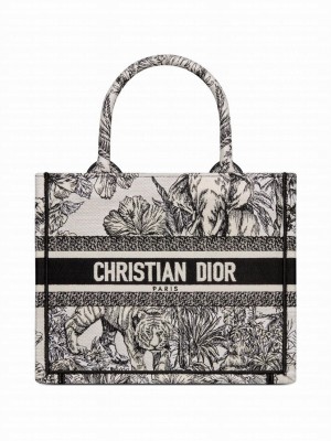 Christian Dior Small Dior Book Tote White