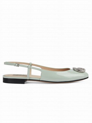 Gucci Women's Ballerina With Double G 762765 Light Green