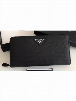 Prada Leather Zip Around Wallet 1ML506 15