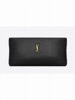 SAINT LAURENT CALYPSO LONG POUCH IN LAMBSKIN 774062 black