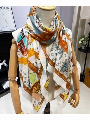 Louis Vuitton Women's Elysee Palace Hotel Scarf White