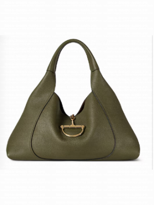 GUCCI SOFTBIT MAXI SHOULDER BAG 837466 Dark green