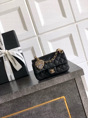 Chanel Classic Mini Bag with hook AP4760 black