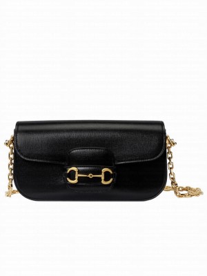 Gucci Horsebit 1955 Small Shoulder Bag 735178 Black